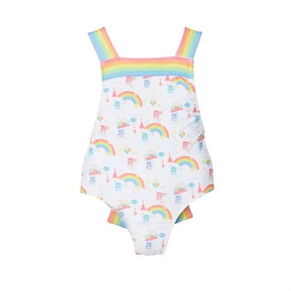 Sal & Pimenta Boys Swim Trunks - Daisies & Berries Print